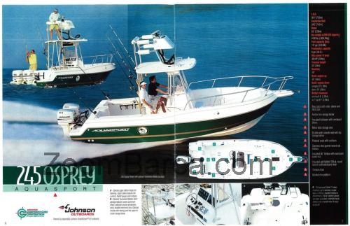 Aquasport 245 Osprey scheda tecnica 